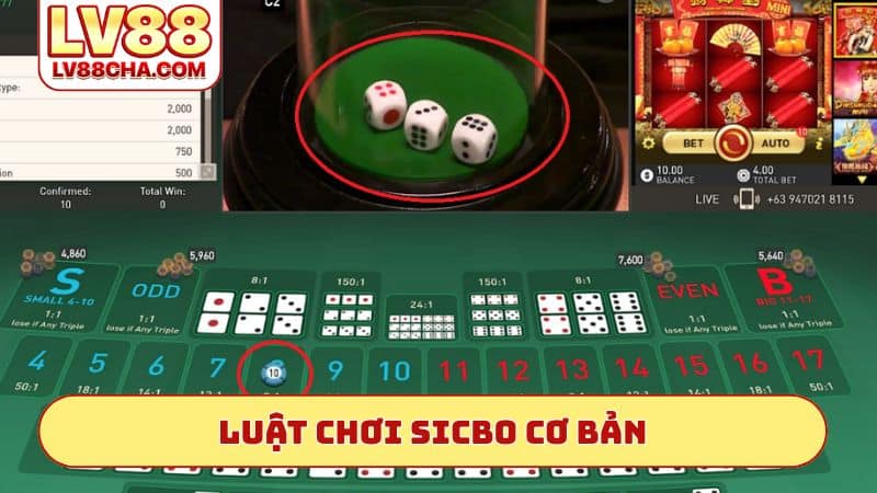Luật chơi Sicbo cơ bản